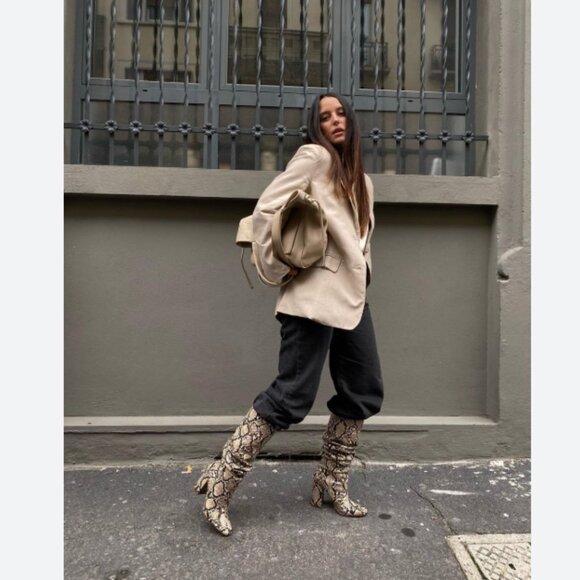 RARE Frye Harness Boots Women’s Size 6 Snake Skin - New Without Box - Picture 9 of 16